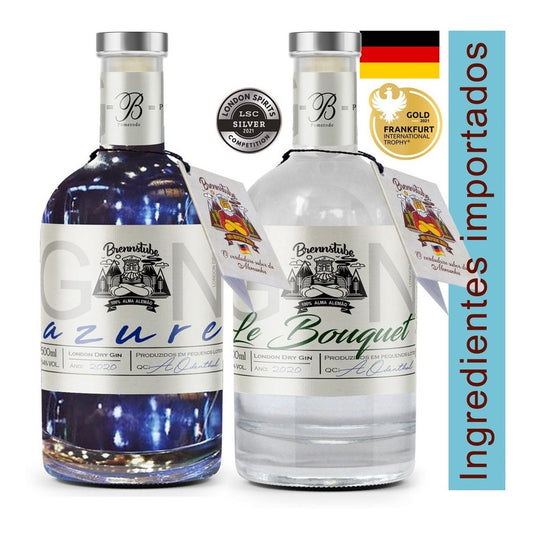 Kit Gin Azure + Le Bouquet Brennstube - Gins artesanais premiados