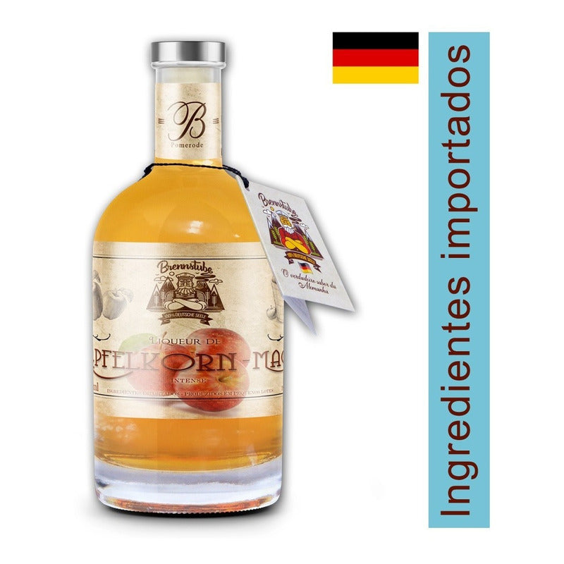 Apfelkorn Brennstube - Licor Artesanal de Maçãs estilo alemão, frutado e suave, ótimo para beber gelado ou em coquetéis leves.