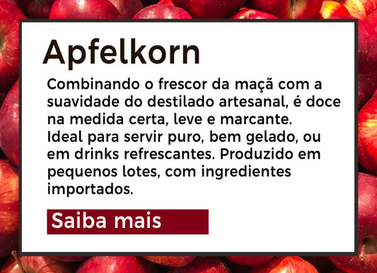 Kit com 2 - Licor de Maçã Apfelkorn Brennstube – Tradição Alemã em Cada Gole