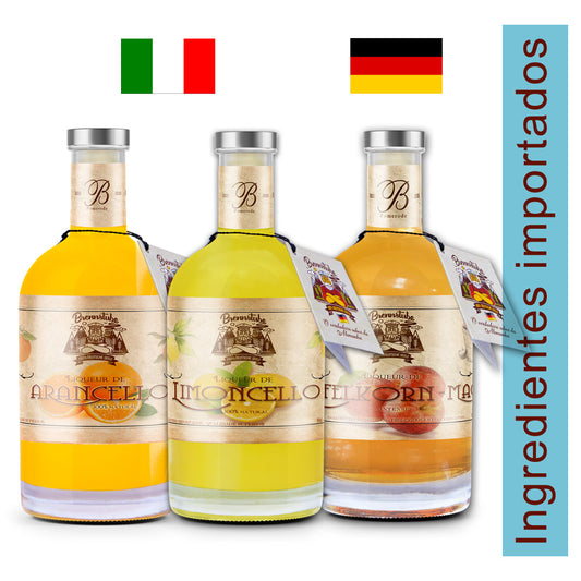 Kit Verão - Limoncello, Arancello e Apfelkorn Brennstube