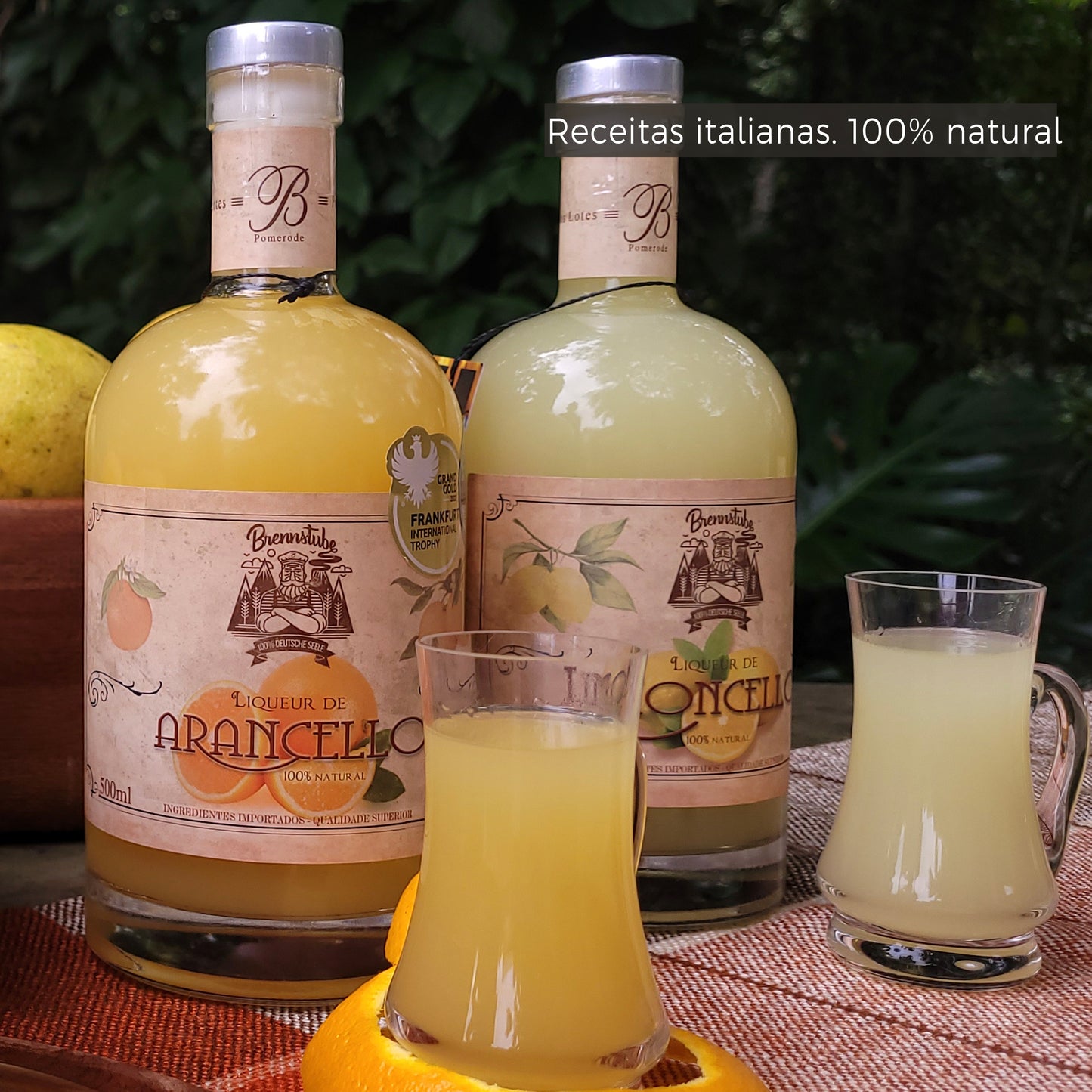 Kit 2 Limoncello e 2 Arancello Brennstube – Licores artesanais premiados