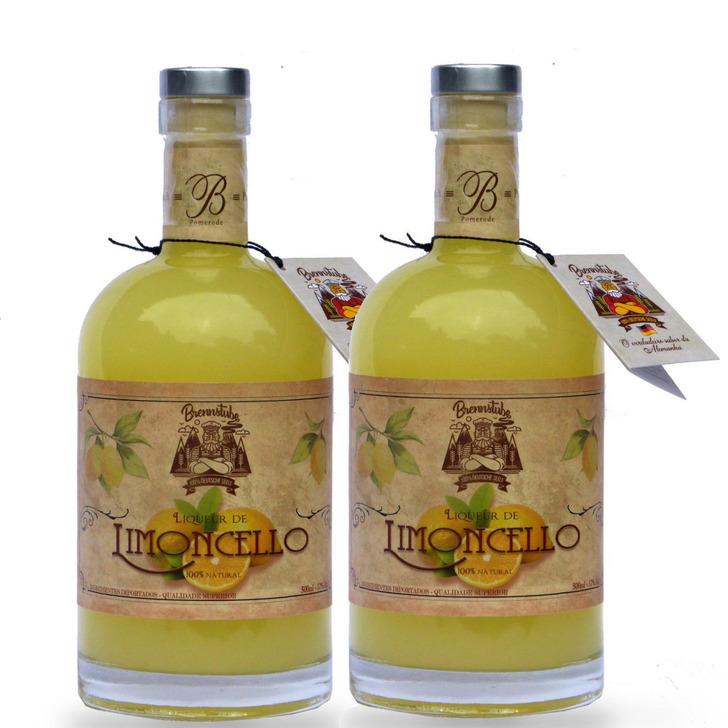 Kit c/2 Limoncello Brennstube – Licor artesanal premiado de Limão Siciliano