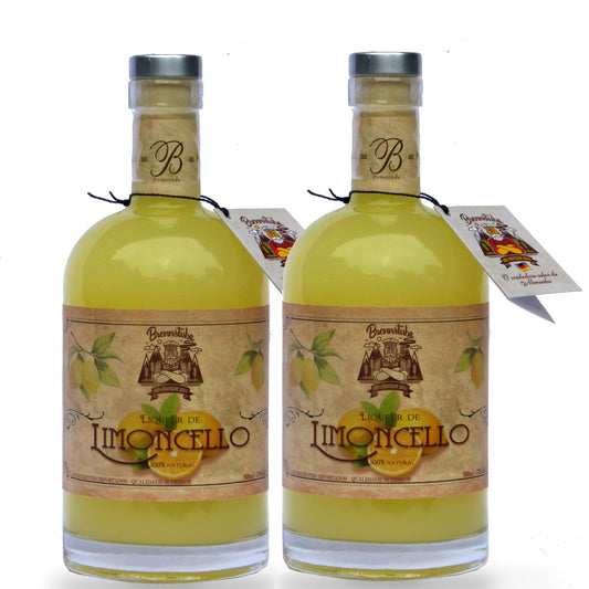 Kit c/2 Limoncello Brennstube – Licor artesanal premiado de Limão Siciliano