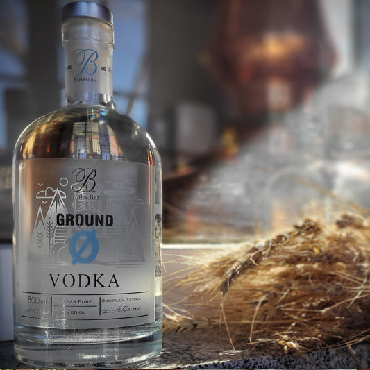 Vodka Ground Zero – Vodka bidestilada, premiada - Brennstube
