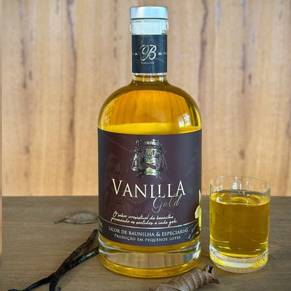 Vanilla Gold Brennstube - Licor de Baunilha e Especiarias  - encorpado e aromático, ideal para acompanhar café, sobremesas ou criar drinks